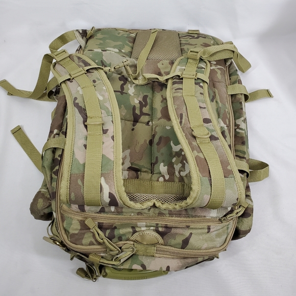 Large Code Alpha Militia Expandable Backpack Military Style Camouflage Hiking Ca - Picture 8 of 16